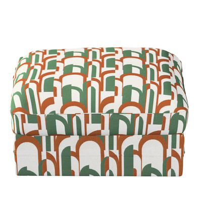 Grönlid betræk puf 98 x 73 x 49 cm fra kollektionen Cosy Home, Stof: 145-11