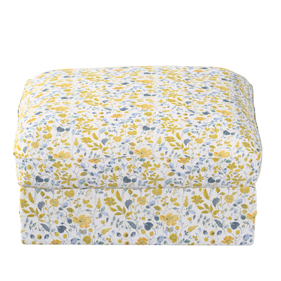 Grönlid betræk puf 98 x 73 x 49 cm fra kollektionen Cosy Home, Stof: 145-13