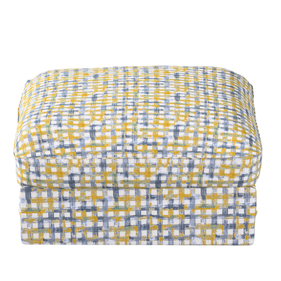 Grönlid betræk puf 98 x 73 x 49 cm fra kollektionen Cosy Home, Stof: 145-16