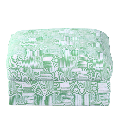 Grönlid betræk puf 98 x 73 x 49 cm fra kollektionen Cosy Home, Stof: 144-81