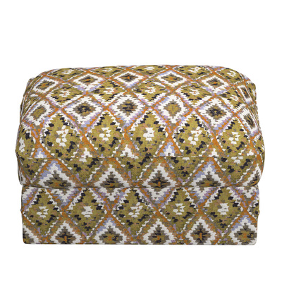 Grönlid betræk puf 98 x 73 x 49 cm fra kollektionen Cosy Home, Stof: 145-37