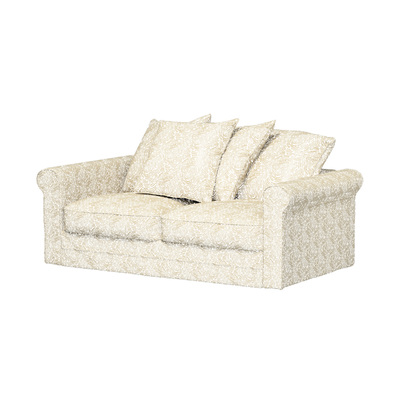 Grönlid betræk 2-personers sovesofa uden armlæn 141 x 98 x 104 cm fra kollektionen Living 2, Stof: 162-07