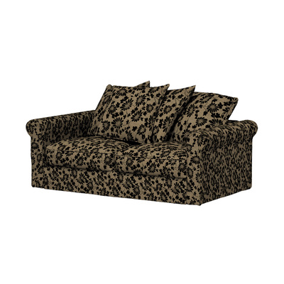 Grönlid betræk 2-personers sovesofa uden armlæn 141 x 98 x 104 cm fra kollektionen Living 2, Stof: 162-11