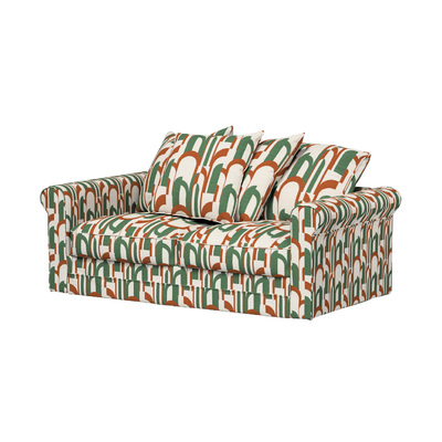 Grönlid betræk 2-personers sovesofa uden armlæn 141 x 98 x 104 cm fra kollektionen Cosy Home, Stof: 145-11