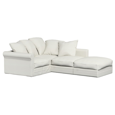 Grönlid betræk hjørnesektion 93 x 93 x 104 cm fra kollektionen Living 2, Stof: 162-37