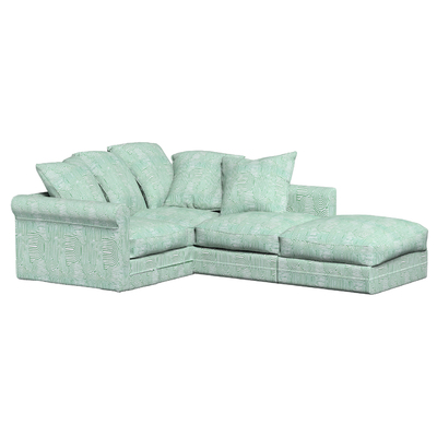 Grönlid betræk hjørnesektion 93 x 93 x 104 cm fra kollektionen Cosy Home, Stof: 144-81