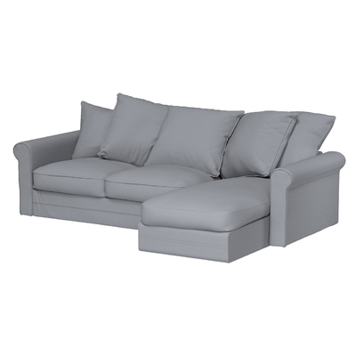 Grönlid betræk chaiselong uden armlæn 81 x 164 x 104 cm fra kollektionen Cotton Panama, Stof: 702-46