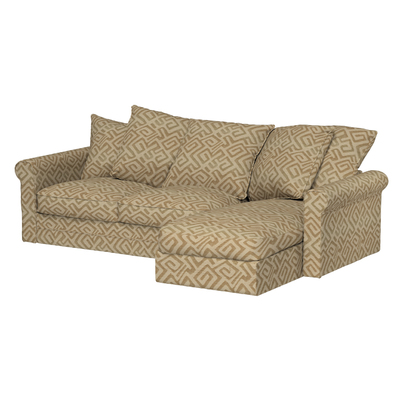 Grönlid betræk chaiselong uden armlæn 81 x 164 x 104 cm fra kollektionen Cosy Home, Stof: 144-80