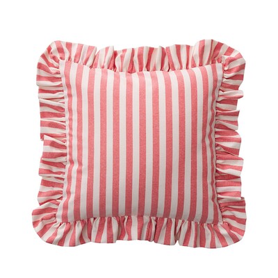 Paula pillowcase with frill 45 x 45 cm in collection Quadro, fabric: 136-17