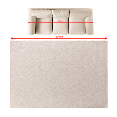 Dywan Solaro linen grey 200x290 cm 200x290 cm