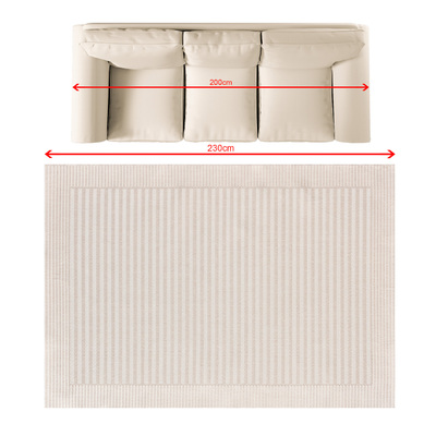 Rug Lunara creamy 160x230 cm 160x230 cm
