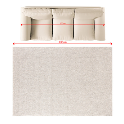Dywan Solaro linen grey 160x230 cm 160x230 cm