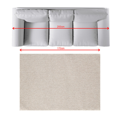 Kilimas Solaro linen grey 120x170 cm 120x170 cm