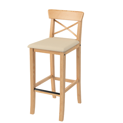 Cover for Ingolf bar chair with upholstered seat