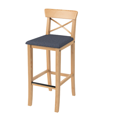 Cover for Ingolf bar chair with upholstered seat