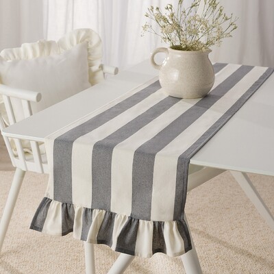 Tafelloper met ruches 40x160 cm