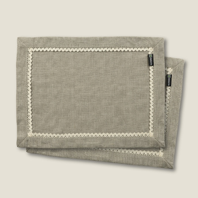 Tabletter, 2 styck 30x40 cm i kollektionen Linne, Tyg: 392-10