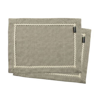 Tabletter, 2 styck 30x40 cm i kollektionen Linne, Tyg: 392-10