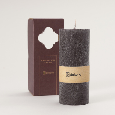 Świeca zapachowa palmowa walec Black 6,5x6,5x16 cm