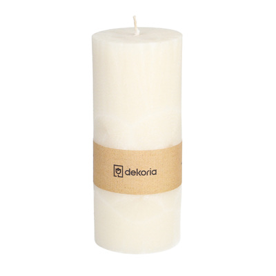 Świeca zapachowa palmowa walec White 6,5x6,5x16 cm