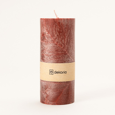 Świeca zapachowa palmowa walec Burgundy