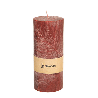 Świeca zapachowa palmowa walec Burgundy 6,5x6,5x16 cm