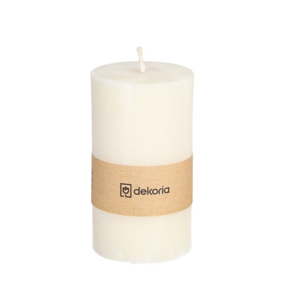Świeca zapachowa palmowa walec White 6,5x6,5x12 cm