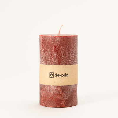 Świeca zapachowa palmowa walec Burgundy