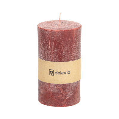 Świeca zapachowa palmowa walec Burgundy 6,5x6,5x12 cm