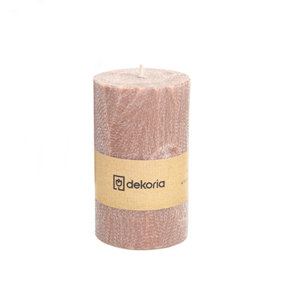 Świeca zapachowa palmowa walec Old Pink 6,5x6,5x12 cm