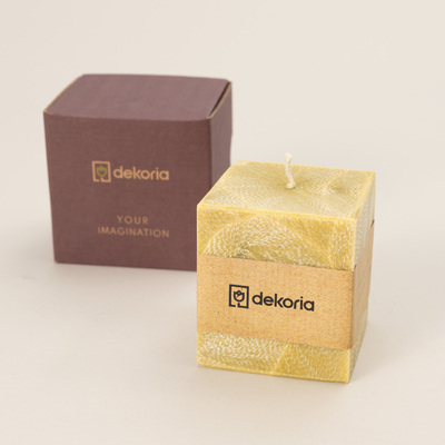 Świeca zapachowa palmowa kostka Your Imagination 7,5x7,5x8,5 cm