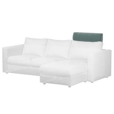 Vimle betræk nakkestøtte 70 x 13 x 20 cm fra kollektionen Ingrid, Stof: 705-36