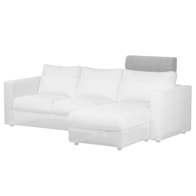 Vimle betræk nakkestøtte 70 x 13 x 20 cm fra kollektionen Ingrid, Stof: 705-42