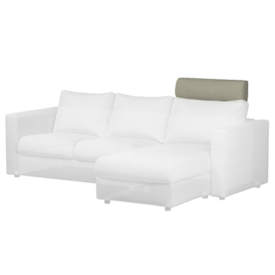 Vimle betræk nakkestøtte 70 x 13 x 20 cm fra kollektionen Living 2, Stof: 161-42