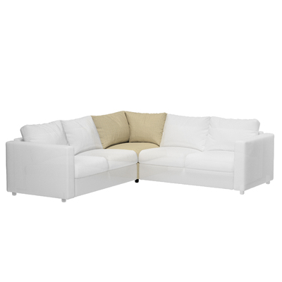 Bezug für Vimle Eckelement 93 x 93 x 83 cm von der Kollektion Living Basic, Stoff: 161-68