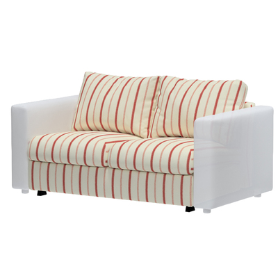 Housse De Fauteuil IKEA Ektorp / Jennylund – Neuve, Beige/Rouge