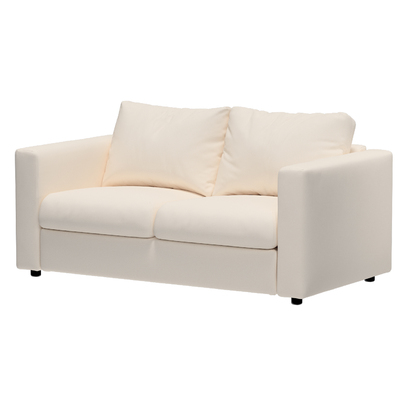 Cover for 2-seater section Vimle 141 x 98 x 83 cm in collection Etna, fabric: 705-01