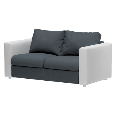 Vimle betræk 2-pers. sofa u.armlæn 141 x 98 x 83 cm fra kollektionen Etna, Stof: 705-30