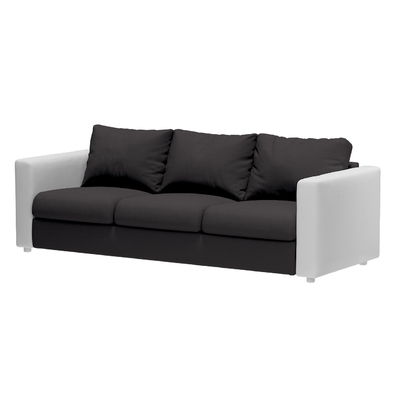 Vimle betræk 3-pers. sofa u.armlæn 211 x 98 x 83 cm fra kollektionen Cotton Panama, Stof: 702-08