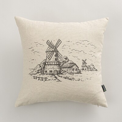 Poszewka na poduszkę Countryside Windmill 45x45 cm 45x45