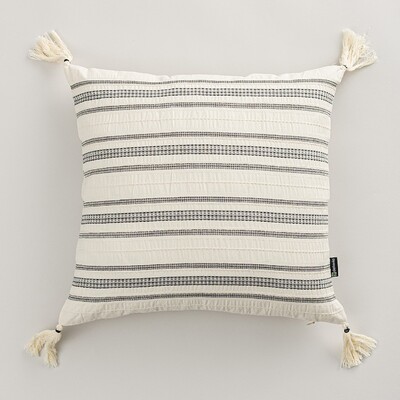 Linea Graphite Tassel cushion cover 45x45 cm 45x45