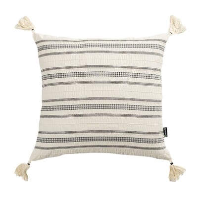 Linea Graphite Tassel cushion cover 45x45 cm 45x45