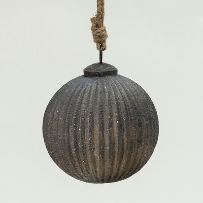 Bombka szklana Rustic Black 10 cm