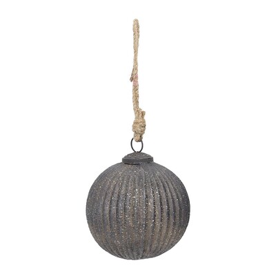 Bombka szklana Rustic Black 10 cm 10x10x10 cm