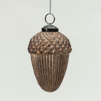 Bombka szklana Acorn Gold 7x7x10 cm