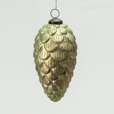 Bombka szklana Pine Green 8x8x15 cm 8x8x15 cm