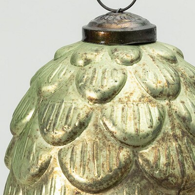 Bombka szklana Pine Green 8x8x15 cm 8x8x15 cm