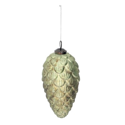 Bombka szklana Pine Green 8x8x15 cm 8x8x15 cm