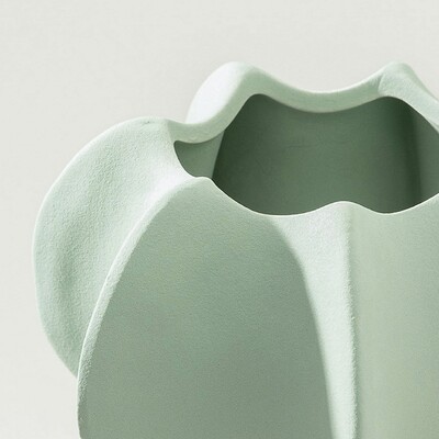 Wazon Petal Green 15x17 cm 15x15x17 cm