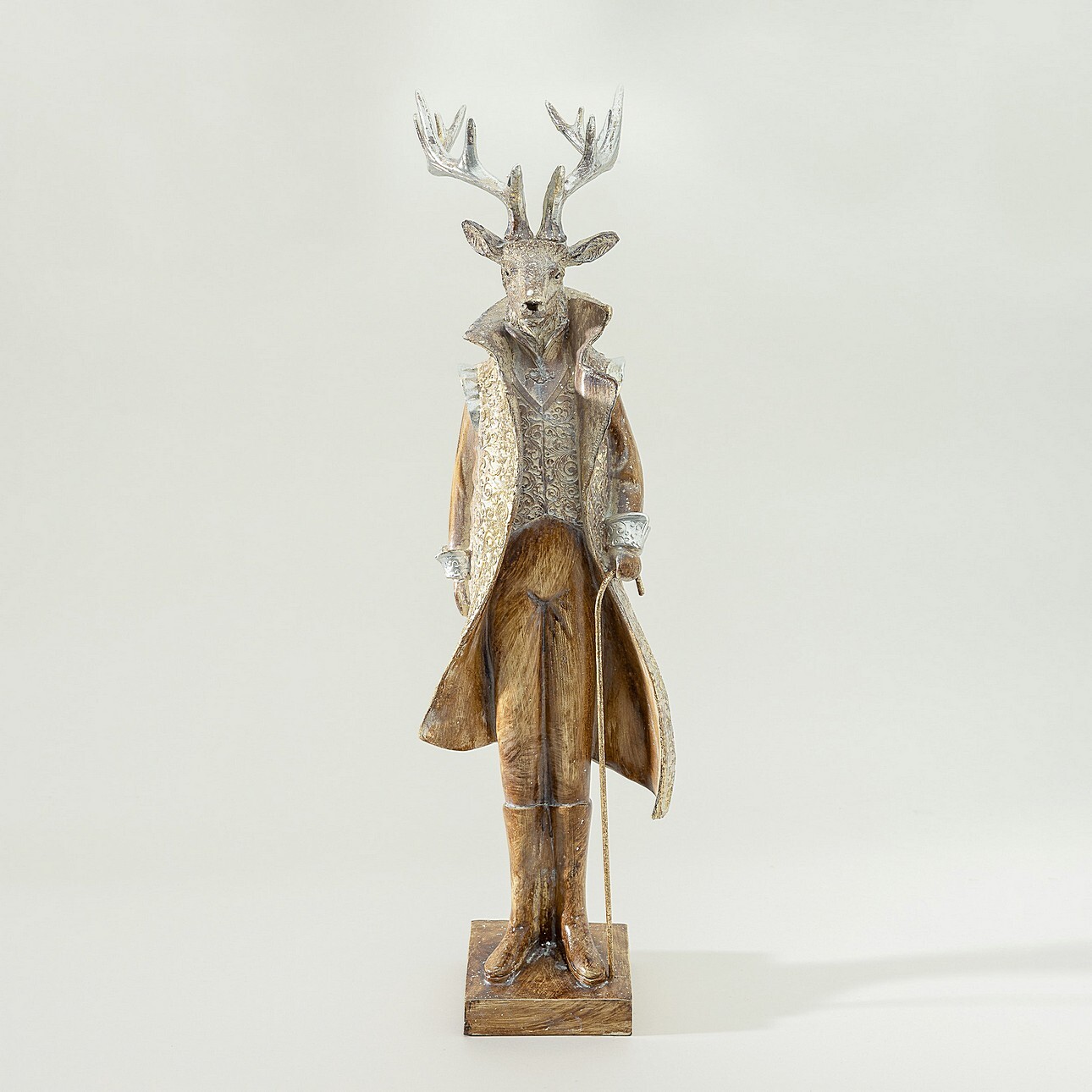 Levně Dekoria Dekorativní figurka Gentleman Deer 30x9x69 cm, 17x17x61 cm